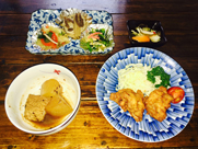 ちょこっと唐揚げ定食