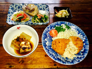 クリームコロッケ定食